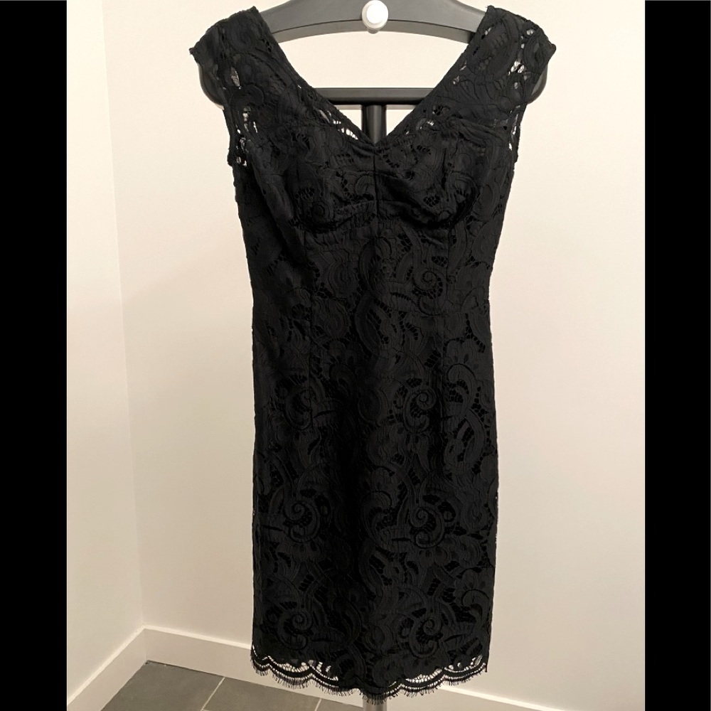 Lilly Pulitzer Black Lace Sheath Dress | Size 00